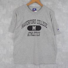 画像1: Champion "HAVERFORD COLLEGE ATHLETICS" プリントTシャツ M (1)