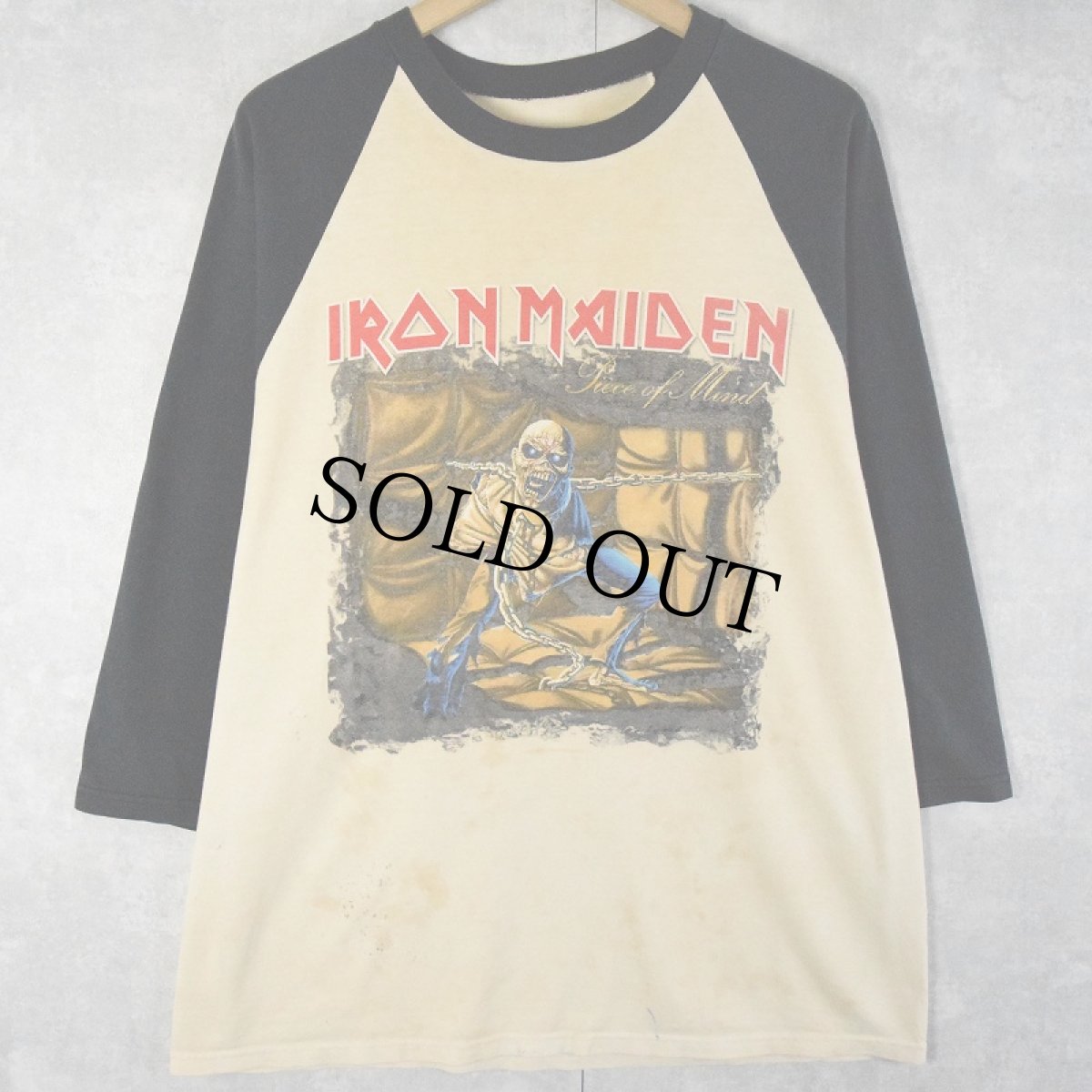 画像1: 2005 IRON MAIDEN "Eddie Rips Up North America Summer 05" ヘヴィメタルバンドツアーラグランTシャツ (1)