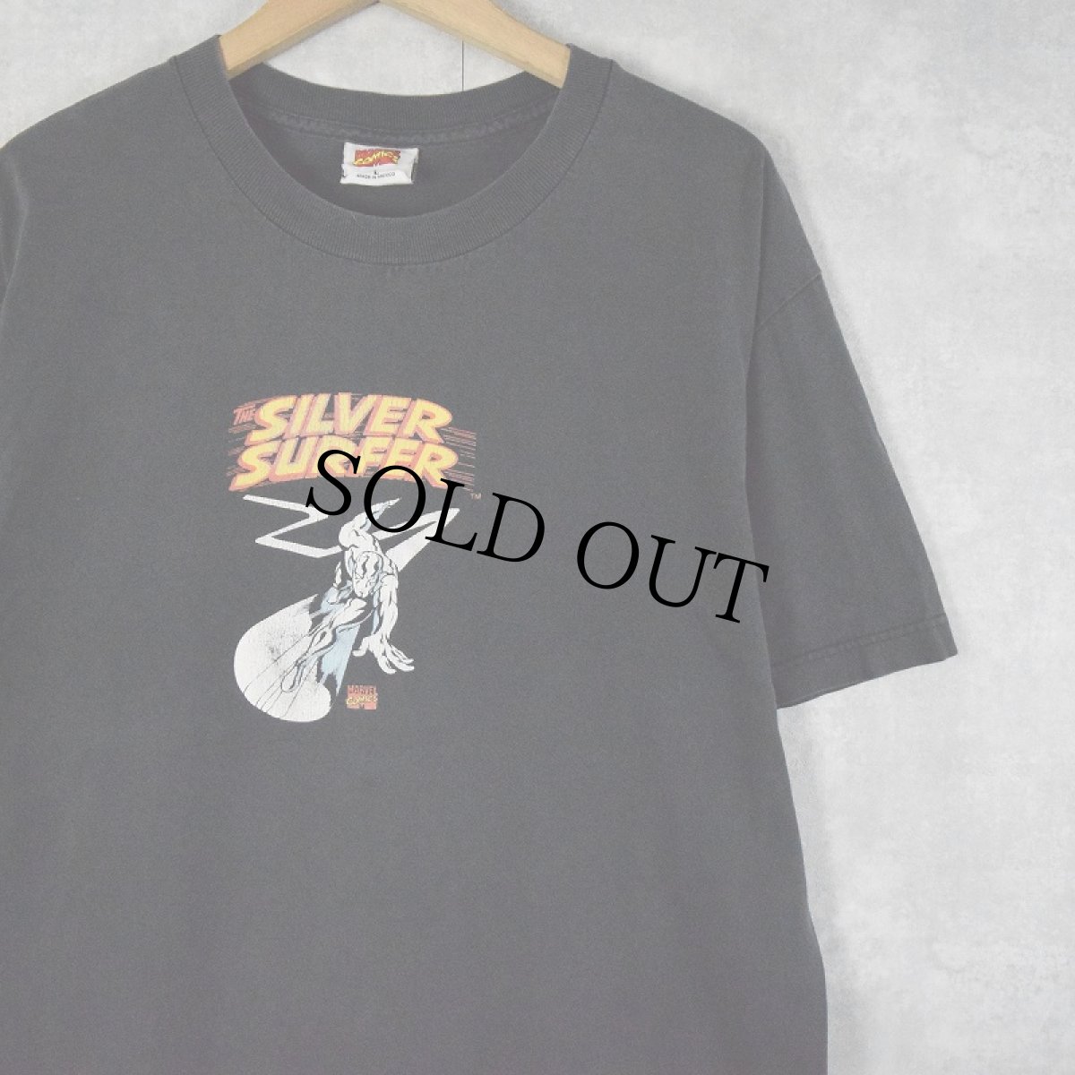 画像1: MARVEL "The SILVER SURFER” キャラクタープリントTシャツ L (1)