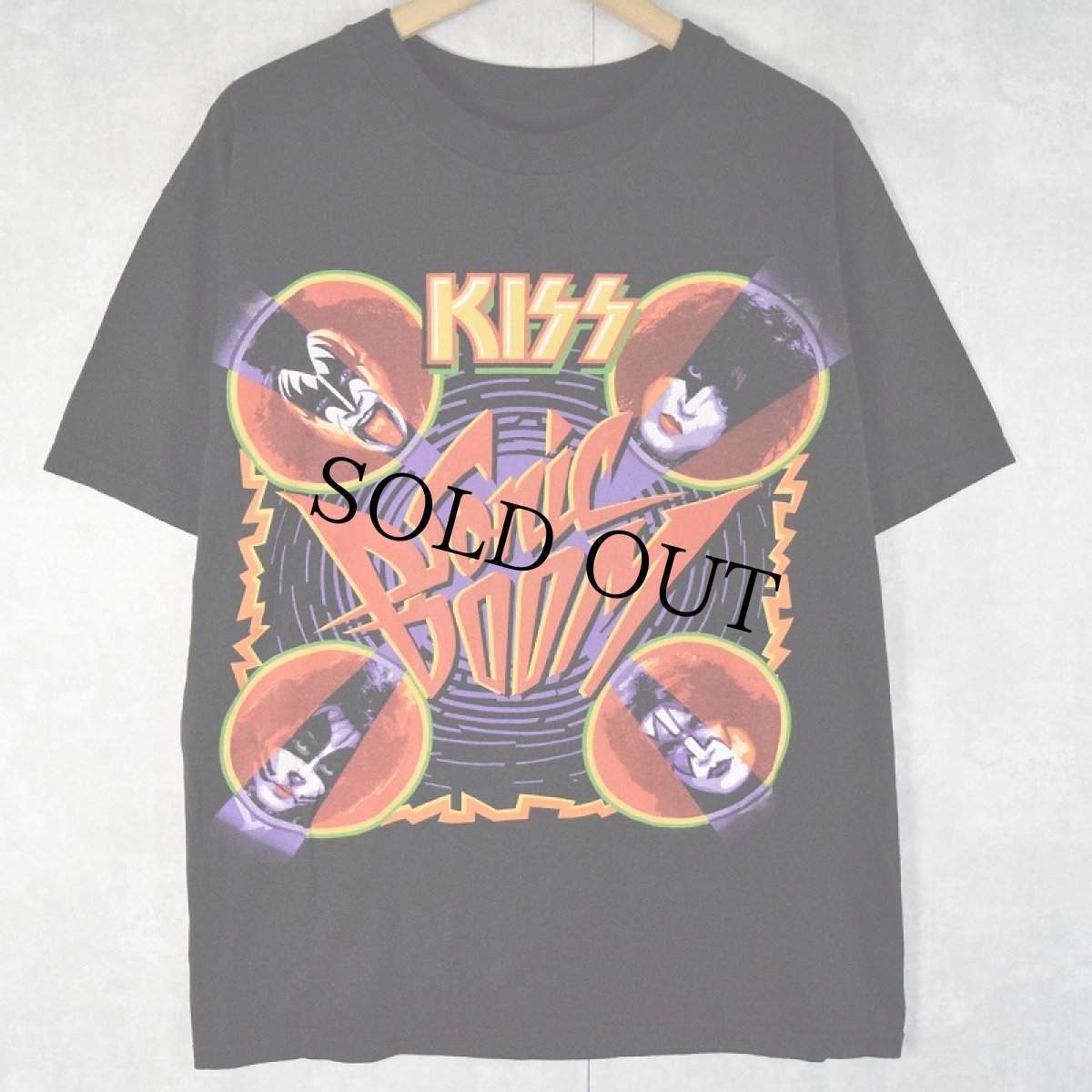 画像1: KISS SONIC BOOM ロックバンド アルバムTシャツ (1)