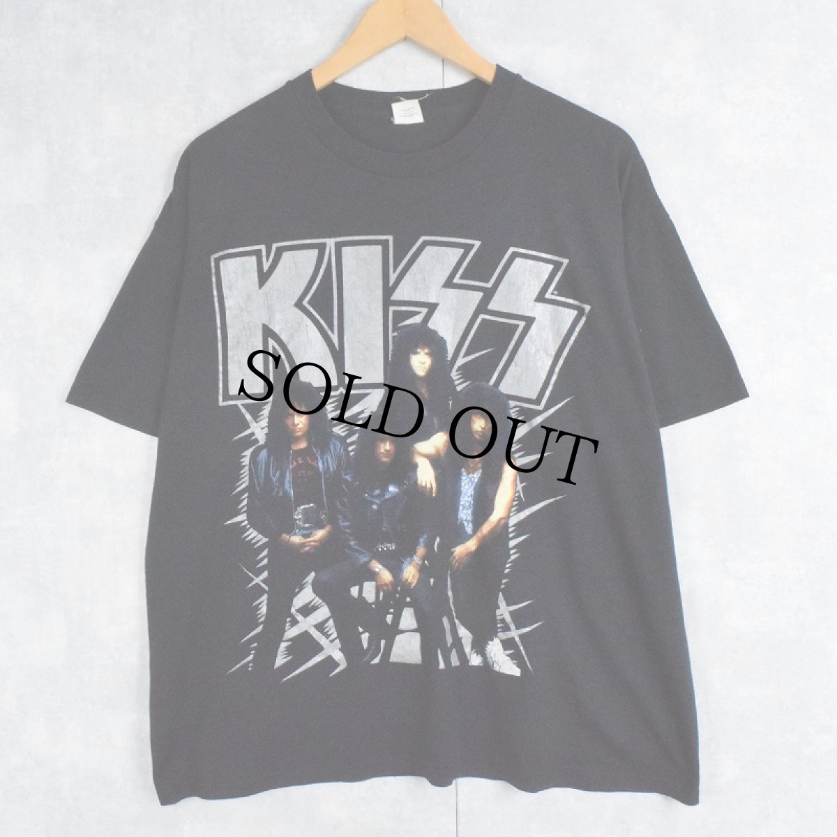 画像1: 90's KISS USA製 "HOT IN THE SHADE" ハードロックバンドTシャツ XL (1)