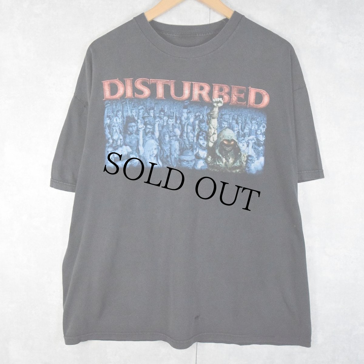 画像1: DISTURBED ヘヴィメタルバンドTシャツ (1)