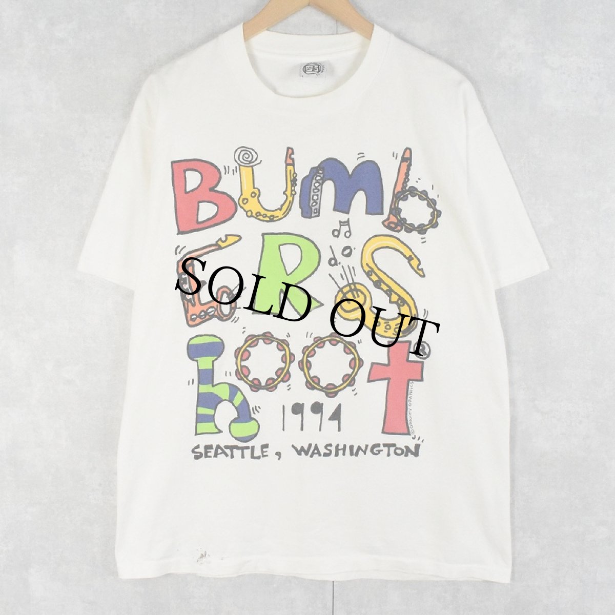 画像1: 1994 GRAVITY GRAPHICS USA製 "Bumb ERS hoot" ミュージックフェスティバルTシャツ L (1)