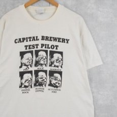 画像1: 90's〜 "CAPITAL BREWERY TEST PILOT" フォトプリントTシャツ L (1)