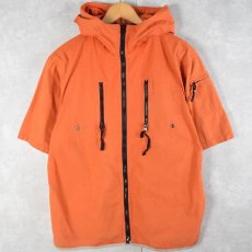 画像1: 90's PenField 半袖 コットンジップパーカー M (1)