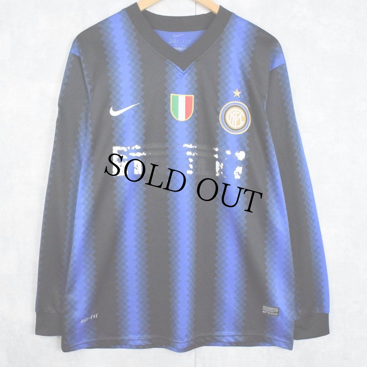 画像1: 2010-2011 Inter Milan "AUTHENTIC" サッカーユニフォームシャツ M (1)