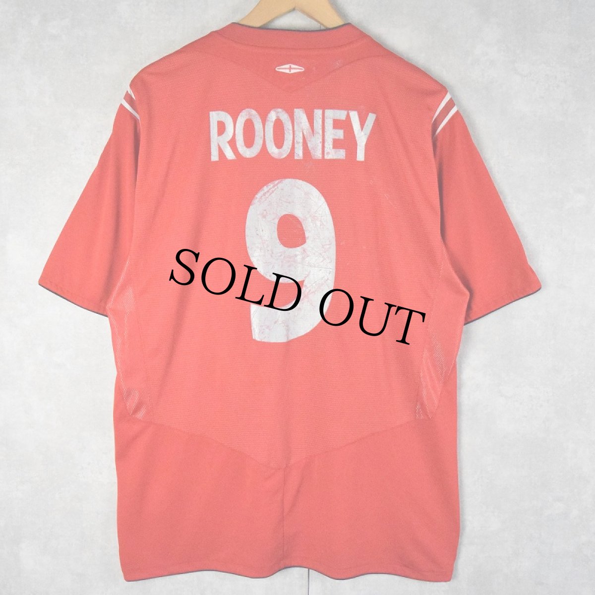 画像1: UMBRO ENGLAND代表 "ROONEY" サッカーユニフォーム XL (1)