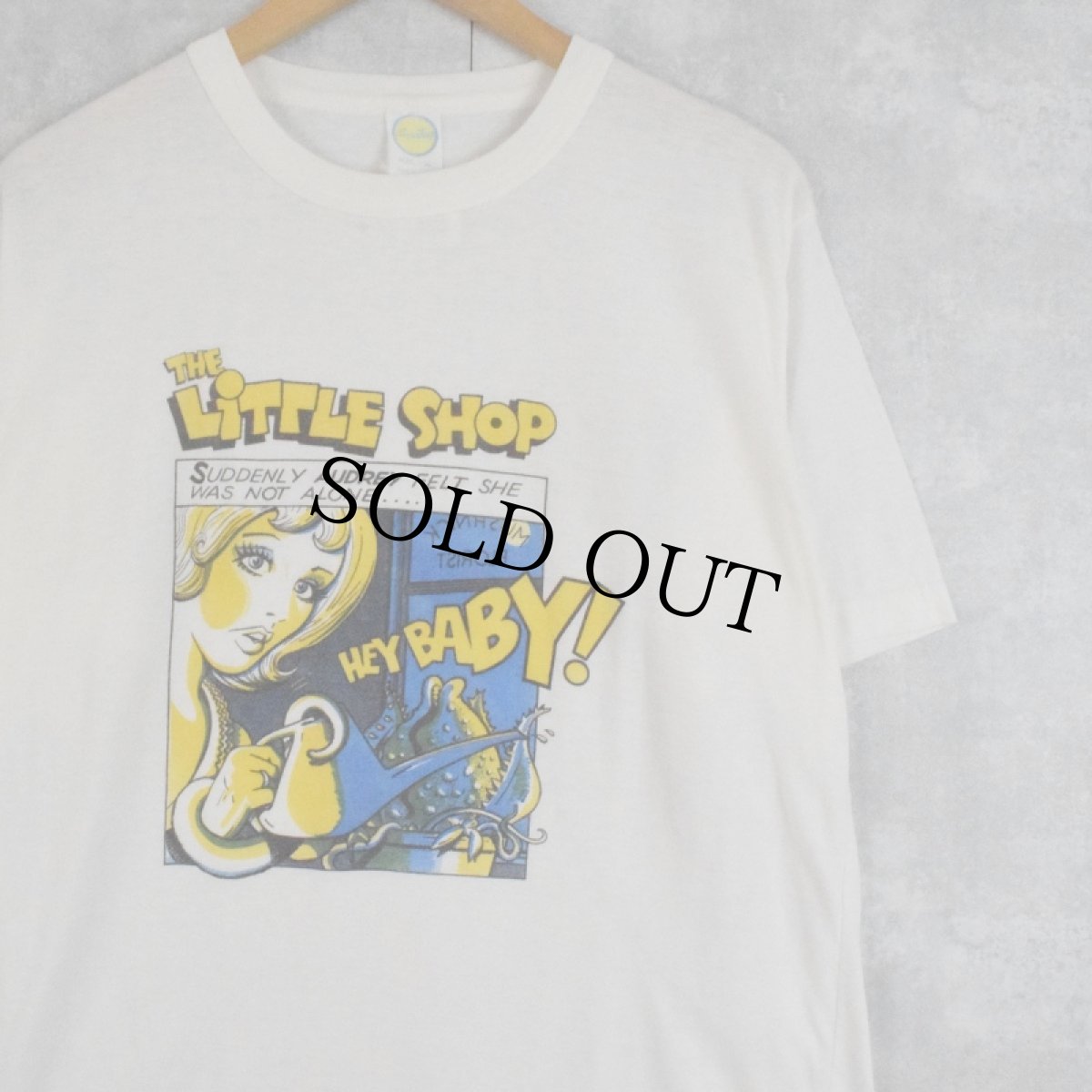 画像1: 90's THE LITTLE SHOP アメコミ風イラストTシャツ XL (1)