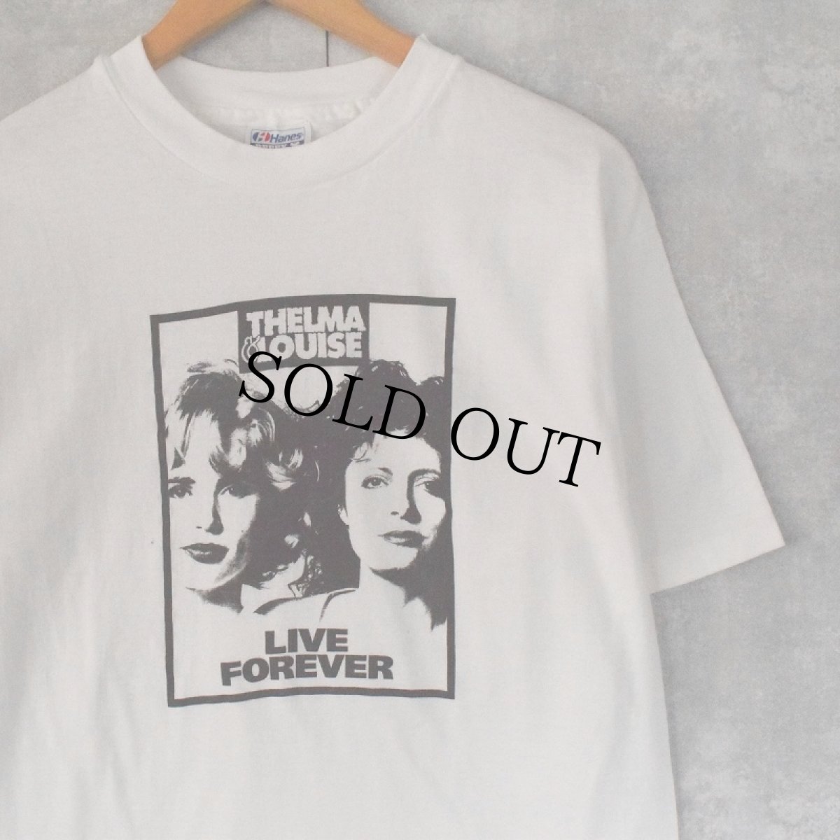 画像1: 90's THELMA&LOUISE USA製 映画プリントTシャツ L (1)