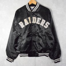 画像1: 90's Chalk Line "RAIDERS" フットボールチーム ナイロンスタジャン M (1)