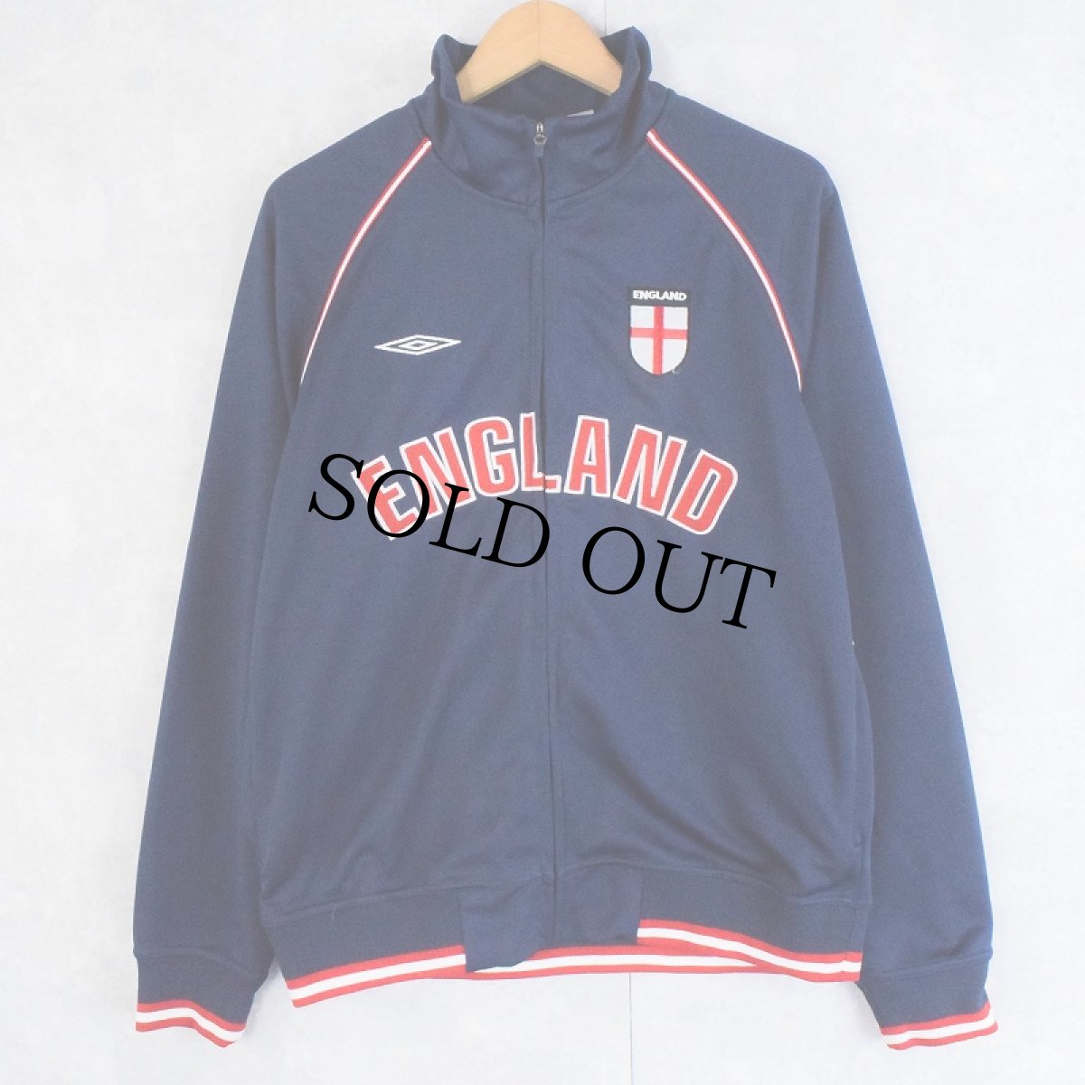 画像1: 2000's UMBRO "ENGLAND" トラックジャケット NAVY M (1)