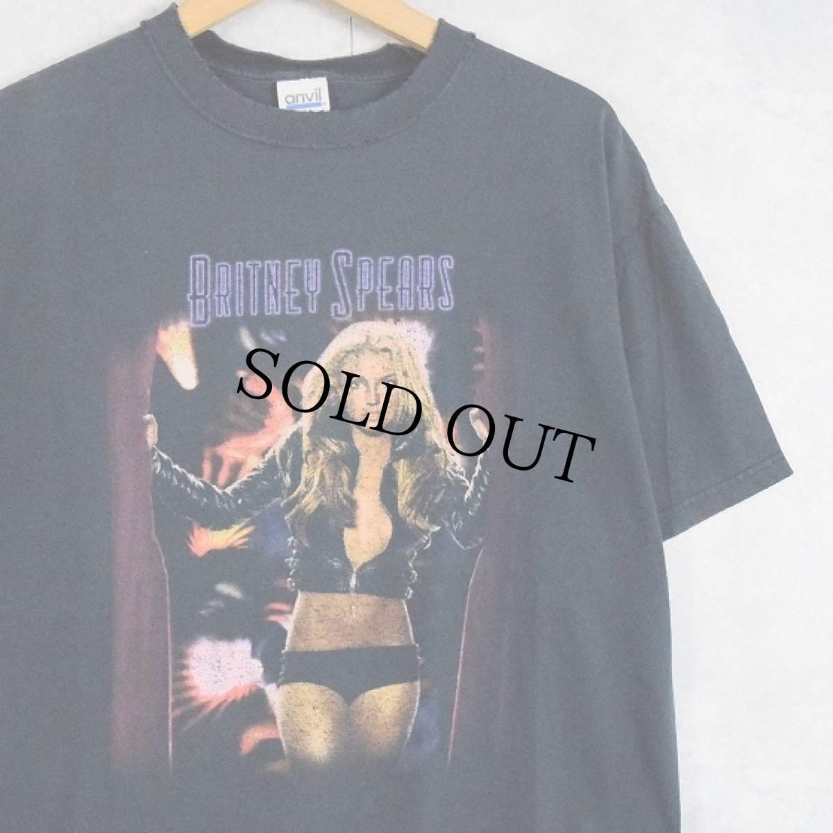 画像1: 2004 BRITNEY SPEARS ツアープリントTシャツ L (1)