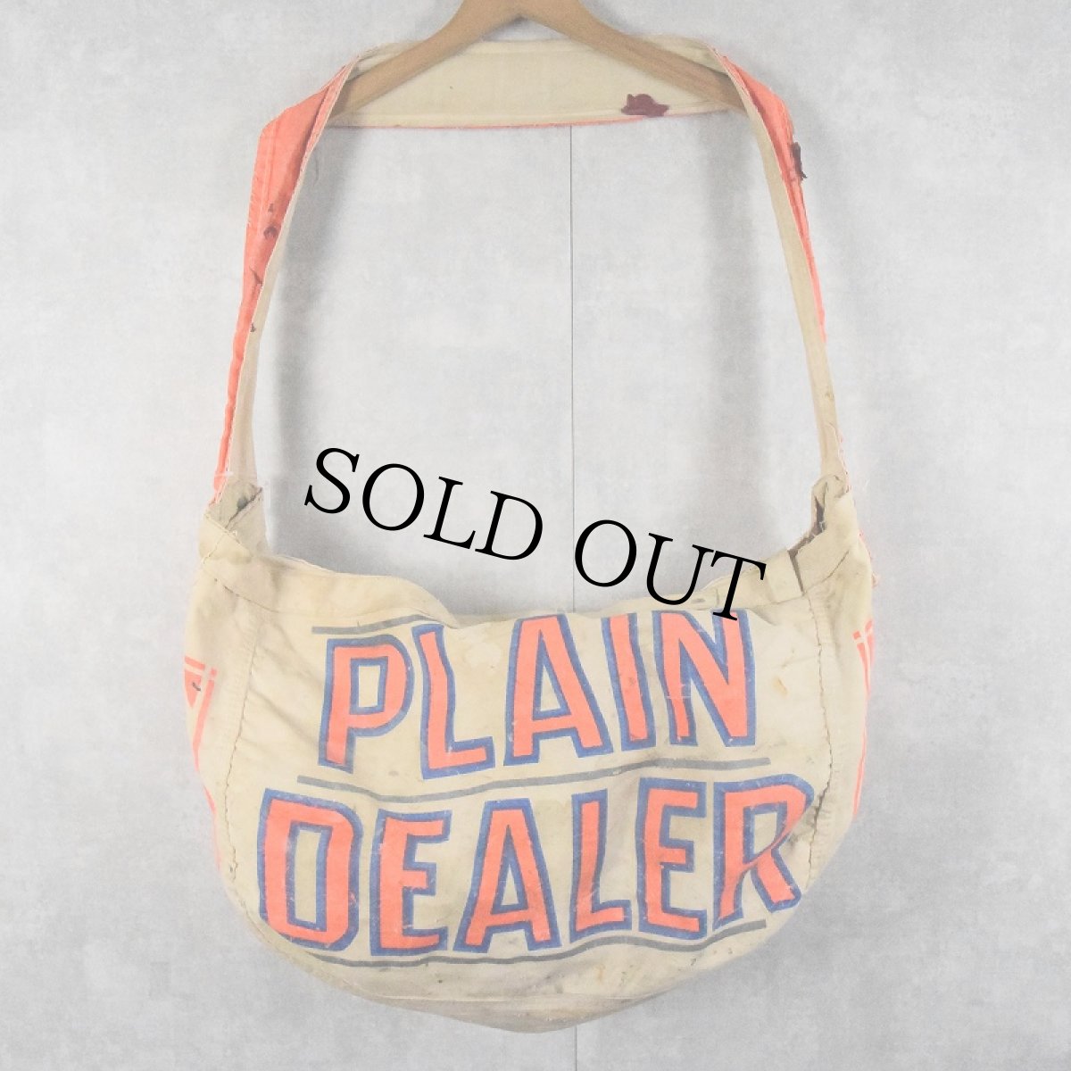 画像1: 60〜70's  Newspaper Bag "PLAIN DEALER" (1)