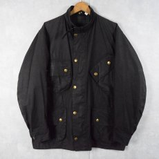 画像1: 90's Barbour ENGLAND製 "BEACON JACKET" 3ワラント BLACK 42 (1)