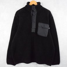 画像1: NIKE ACG THERMAL LAYER 2 COUCHE THERMIQUE ボアフリース プルオーバージャケット BLACK XL L (1)