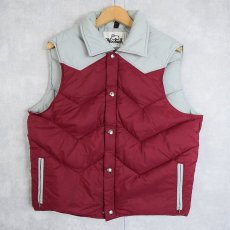 画像1: 80's Woolrich ウエスタンダウンベスト (1)