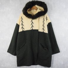 画像1: VINTAGE LUNDSTORM LAPARKA CANADA製 ウールコート S (1)