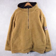 画像1: POLO JEANS CO. Ralph Lauren ボア×ナイロン リバーシブル プルオーバーパーカー L (1)