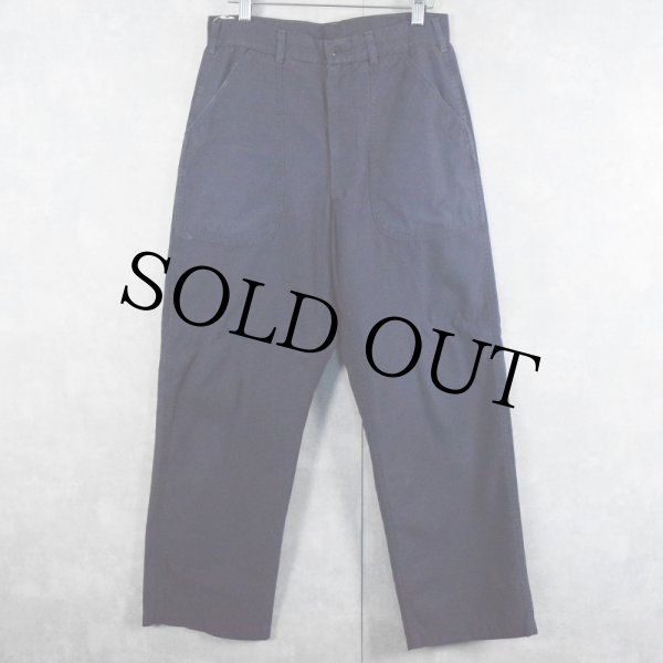 70's U.S.NAVY TROUSERS DARK BLUE ユーティリティーベイカーパンツ 30 REGULAR