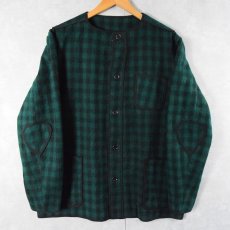 画像1: 【SALE】 VINTAGE バッファローチェック柄 ウールジャケット (1)