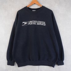 画像1: 90's Lee "UNITED STATES POSTAL SERVICE" プリントスウェット NAVY XL (1)