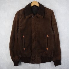 画像1: 70's〜 C&A UK製 コーデュロイジップジャケット BROWN SIZE40 (1)