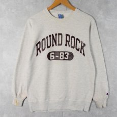 画像1: 90's Champion USA製 "ROUND ROCK" プリントスウェット M (1)