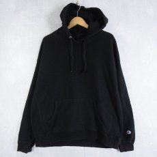 画像1: 2000's Champion REVERSE WEAVE スウェットフーディ BLACK 2XL (1)