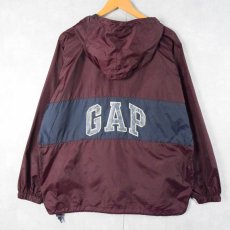 画像1: GAP 2トーン ナイロンアノラックパーカー M (1)