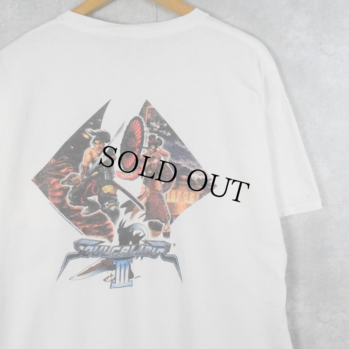 画像1: 2000's SOULCALIBUR II ゲームプリントTシャツ XL (1)