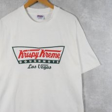 画像1: Krispy Kreme Doughnuts ドーナツショップ ロゴプリントTシャツ DEADSTOCK L (1)