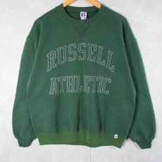 画像1: 90's〜 RUSSELL ATHLETIC USA製 前V プリントスウェット (1)