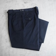 画像1: POLO Ralph Lauren ツータックスラックス NAVY DEADSTOCK W36-39 (1)