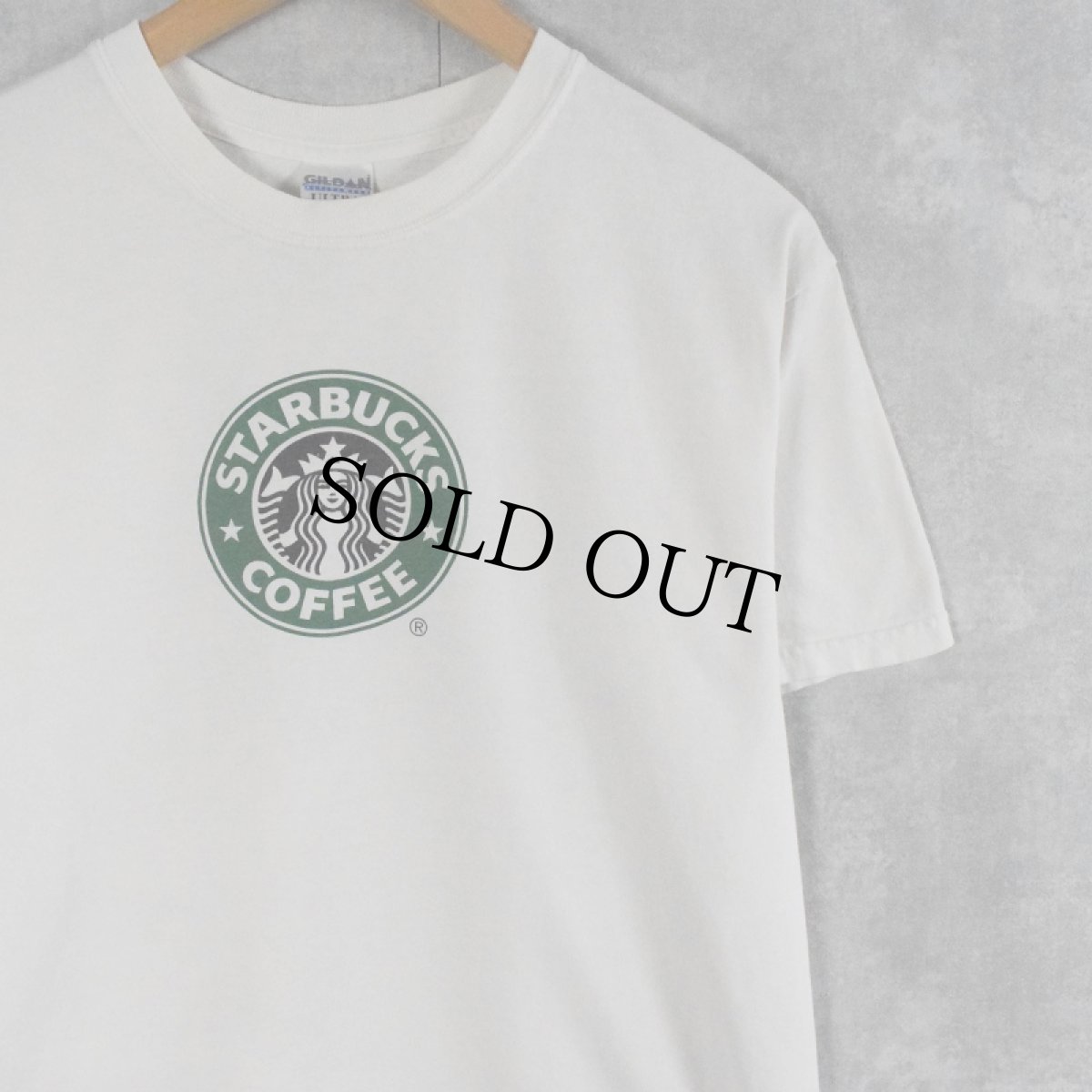 画像1: STARBUCKS ロゴプリントTシャツ M (1)