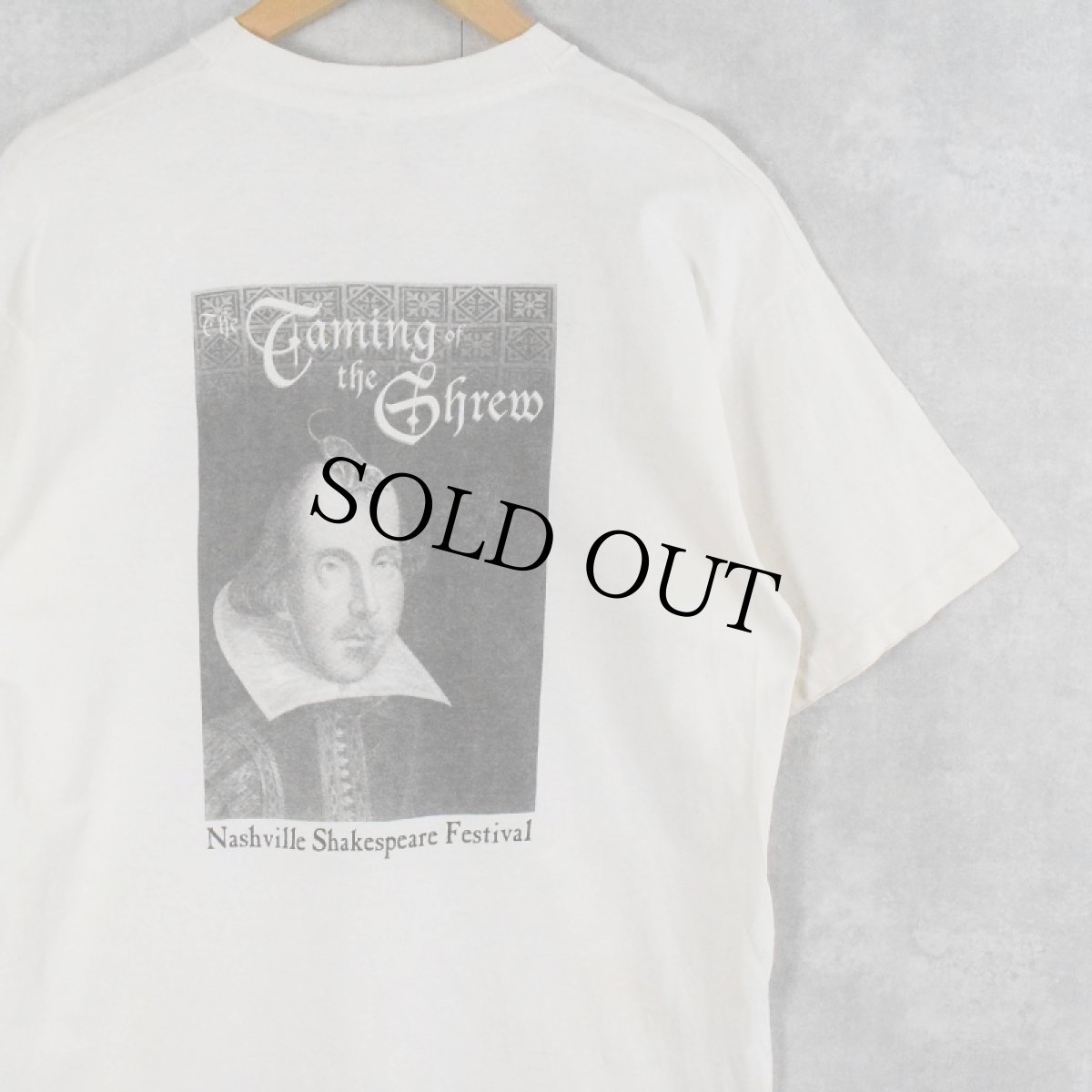 画像1: 90's Shakespeare Festival アートプリントTシャツ L (1)