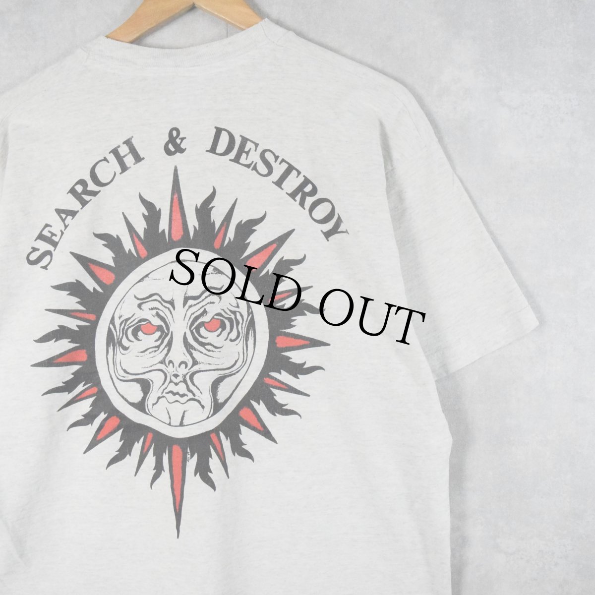 画像1: 90's ROLLINS BAND USA製 "SEARCH & DESTROY" ロックバンドTシャツ XL (1)