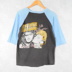 画像2: 80's AEROSMITH "DONE WITH MIRRORS" パキ綿 ハードロックバンドラグランTシャツ M (2)