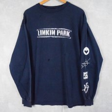 画像1: 2000's LINKIN PARK ロックバンドプリントロンT XL (1)