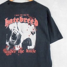 画像1: hatebreed "Under the Knife" メタルコア・バンド アルバムTシャツ L (1)