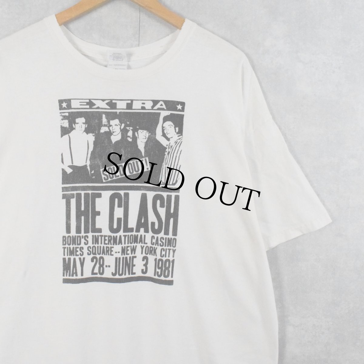 画像1: The Clash パンクロックバンドTシャツ XL (1)