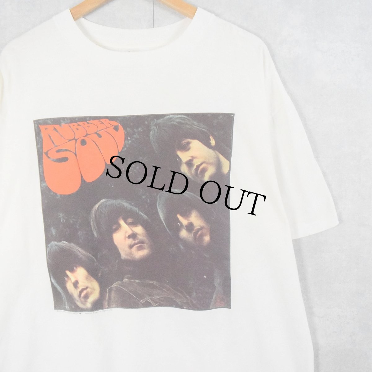 画像1: 90's THE BEATLES USA製 "RUBBER SOUL" ロックバンドアルバムTシャツ XL (1)