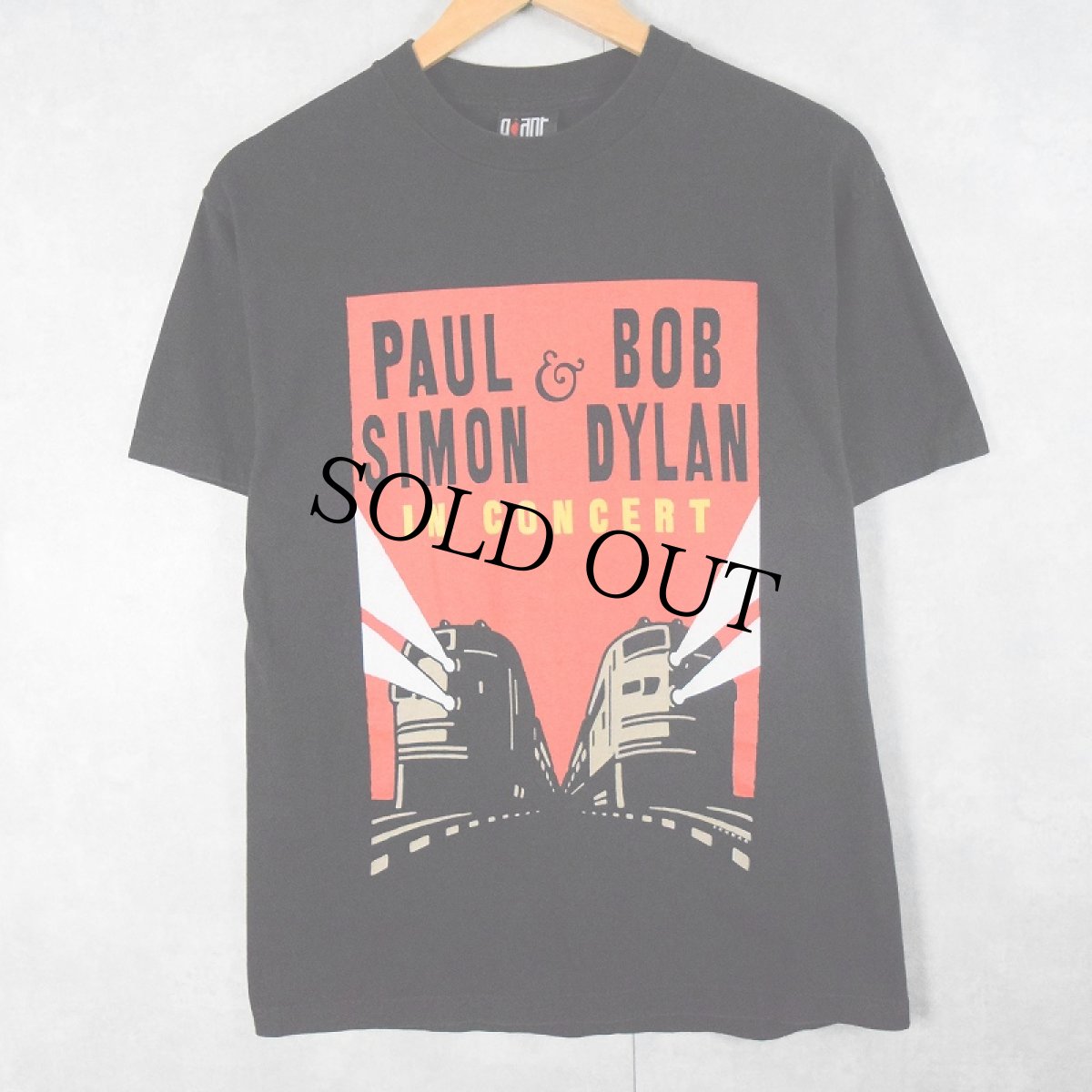 画像1: PAUL SIMON & BOB DYLAN ミュージシャンツアーTシャツ M (1)