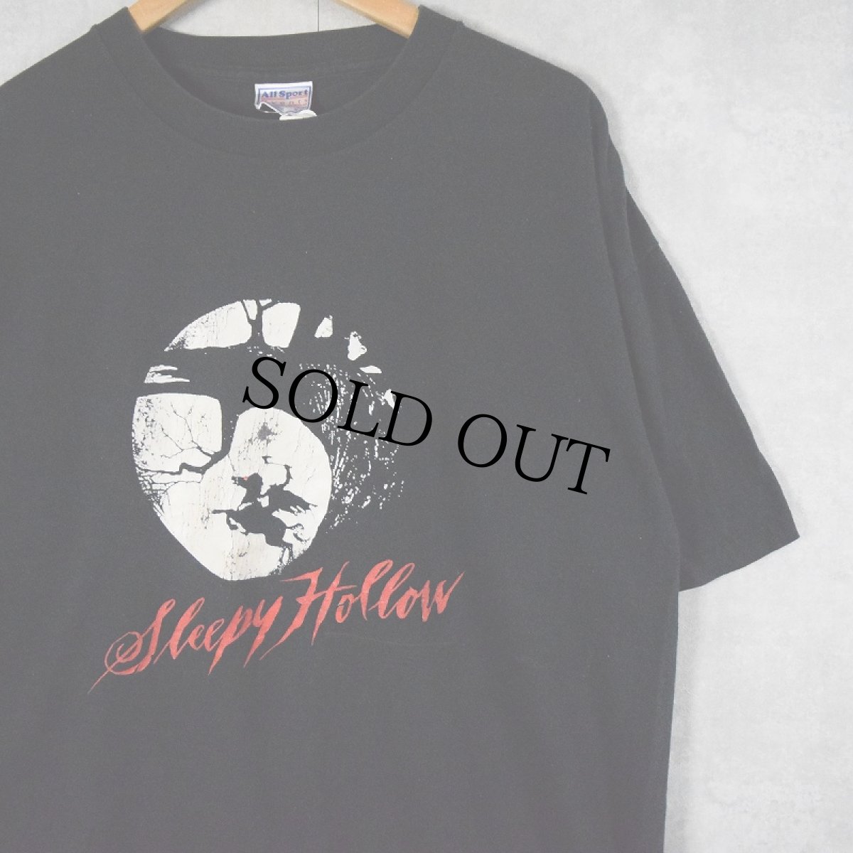 画像1: 2000's Sleepy Hollow ファンタジーホラー映画プリントTシャツ XL (1)