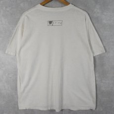 画像2: 90's Richard Stine "Cat Beak" アートプリントTシャツ XL (2)