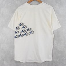 画像2: 90's USA製 "THE CITADEL" ブルドッグ 巻プリントTシャツ L (2)