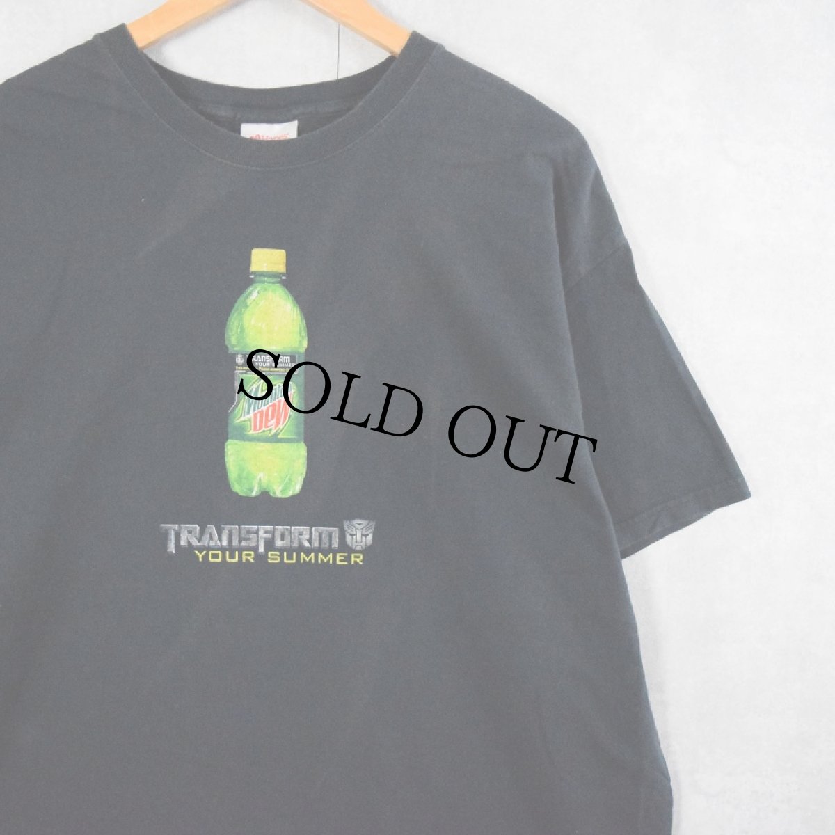 画像1: 2000's Mountain Dew "TRANSFORM YOUR SUMMER" 飲料メーカープリントTシャツ XL (1)