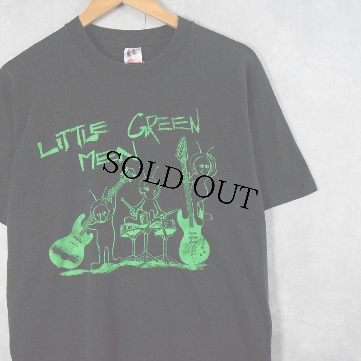 画像1: 90's LITTELE GREEN MEN バンドプリントTシャツ (1)