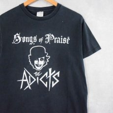 画像1: THE ADICTS "Songs of Praise" パンクロックバンドアルバムTシャツ NAVY M (1)