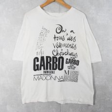 画像1: 80〜90's MADONNA USA製 "GARBO" アーティストプリントTシャツ ONESIZE (1)