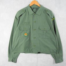 画像1: CONFAL ITALY製 パッチ付き コットンシャツ SIZE44 (1)